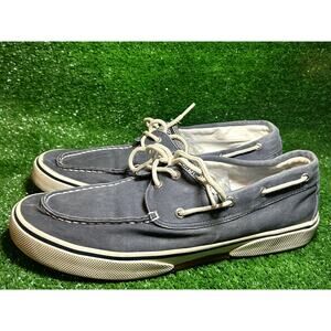Men Sperry Blue Boat Shoes Size 11.5 Pre Owned